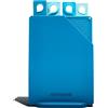 Muitomas, Set Taglieri Colorati da Cucina in Plastica Rigida Resistente ai Tagli, con Gommini Antiscivolo e Contenitore Sottile Salvaspazio, 20,5 x 14,5 cm, Colore Blu Ottanio