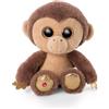 NICI Glubschis: L'Originale - Glubschis Hobson scimmietta Peluche 25 cm - Morbida Scimmia Giocattolo con Grandi Occhi Luccicanti