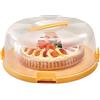 Snips | Porta Torta o Dolci Delice Con Coperchio| Colore Crema| 4 Chiusure di Sicurezza | Diametro 28 | Made in Italy | BPA free