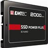 Emtec SSD interno X150 2TB 3D NAND 2.5 SATA III 500MB/sec ECSSD960GX150