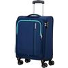 American Tourister Sea Seaker - Spinner S, bagagli a mano, 55 cm, 36 L, blu (Combat Navy)