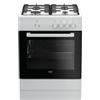 BEKO Cucina Beko FSG62000DW 60x60 4 Fuochi a Gas Profondità 60 Cm Classe Energetica A