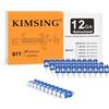 KIMSING MTSD-19 12 calibri 3/4 di pollice X .109 di pollice a gambo liscio in plastica con collare per calcestruzzo e perno di azionamento in acciaio zincato meccanicamente per il calcestruzzo a gas