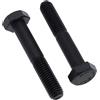 Keple Vite a Testa Esagonale M10X70 (Pack of 5) Bulloni Esagonali Mezzo Filettato Classe 10.9 Acciaio Legato Nero Meccanico viti Esagonali Certificato Standard DIN931 (10mm x 70mm)
