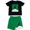 Nike Jordan Completo T-Shirt e Shorts da Bambino Jumpman Nero