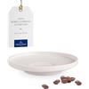 Villeroy & Boch - Sottotazza da espresso Afina in porcellana premium, sottobicchiere per tazze da moka ed espresso, Made in Germany, lavabile in lavastoviglie e adatta al microonde, impilabile, bianca