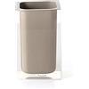 GEDY Auckland Portaspazzolini da Bagno Tortora Chiaro, Misure e Peso: 11X7,2X7,2 CM & 0,29 kg, Portaspazzolini in Resina Trasparente di Alta qualità, Design R&S Gedy, Fatto a Mano, 2 Anni Garanzia