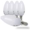 B.K.Licht Lampadine LED luce calda, 5W (equivalente a 40W), attacco E14, confezione da 5, 470 lumen, 3000 K, luci a candela per plafoniere e lampade