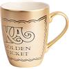 Grupo Erik: Tazza Willy Wonka - Golden Ticket | Tazza in ceramica Willy Wonka Biglietto d'Oro, 350 ml, ideale come Willy Wonka Gadget, Wonka Golden Ticket