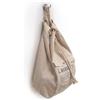 GEDY G-Baggy Sacca portabiancheria a Zainetto, Misure e Peso: 60X34X15 CM & 0,48 kg, Porta Biancheria in Tessuto, Finitura Champagne/Panna, Design R&S Gedy, 2 Anni di Garanzia