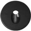 Glowster Cornice nera rotonda con un design elegante e sofisticato. Riferimento 2809080, modello 1. Il diametro di 85 mm e l'angolo di 38 ° lo rendono ideale per valorizzare vari spazi decorativi.