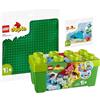 BRICKCOMPLETE Lego DUPLO - Set di 3 scatole di pietre 10913, 10980 in verde e 30648 Balena