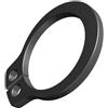 Keple Anello di sicurezza esterno a C da 16 mm, anello di sicurezza esterno ad alta resistenza, elastico in acciaio al carbonio con fosfatazione nera clip DIN471 (10 pezzi)
