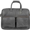 STILORD 'Henri' Borsa ufficio lavoro in pelle Cartella uomo donna con tracolla Porta documenti e PC 15.6 pollici Grande in cuoio, Colore:antracite