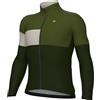 ALE' Giubbino invernale ciclismo idrorepellente ALE' PR-E GEOMETRIC verde militare 2025