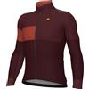 ALE' Giubbino invernale ciclismo idrorepellente ALE' PR-E GEOMETRIC bordeaux 2025