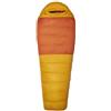 Marmot Lost Coast 5 Long, Sacco a pelo a mummia per adulti, imbottitura in piuma d'oca 600+, leggero e caldo, impacchettabile, 198 cm, adatto fino a -40 °C, Golden Sun/Tangelo, 198 cm