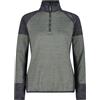 CMP - Maglia da Donna in Pile Grid Tech, Mineral Mel., 40