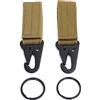 FLYAMAPIRIT Portachiavi tattico clip da cintura Molle Strap Attachment Strap Clip da appendere, cachi
