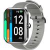 SkyBand Moda Silicone Classica Cinturino Compatibile per Smartwatch ID206 / AGPTEK LW11 (Grigio)