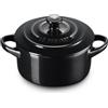 LE CREUSET Mini Cocotte 10 cm Nero