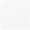Gedy G-Maim Tappeto Antiscivolo Doccia con Ventose, Misure: 50x50, Tappetino Bagno in Resina, Finitura Bianca, Design R&S, Made in Italy, Tappeto Lavabile in Lavatrice, 2 Anni di Garanzia