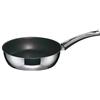 Berndes Injoy Steel Padella Fonda 24 cm, 2.4 Litri, Acciaio Inox, Argento