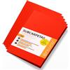 OFITURIA Cartelline Cartoncino A4, Raccoglitori Documenti di Carta 180gr, Cartella Portadocumenti per Archiviazione, Confezione da 50 Carpette Portadocumenti Colorate per Ordinare Documenti - Ofituria (Rosso)