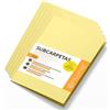 OFITURIA Cartelline Cartoncino A4, Raccoglitori Documenti di Carta 180gr, Cartella Portadocumenti per Archiviazione, Confezione da 50 Carpette Portadocumenti Colorate per Ordinare Documenti - Ofituria (Giallo)