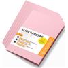 OFITURIA Cartelline Cartoncino A4, Raccoglitori Documenti di Carta 180gr, Cartella Portadocumenti per Archiviazione, Confezione da 50 Carpette Portadocumenti Colorate per Ordinare Documenti - Ofituria (Rosa)
