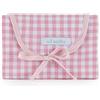 Mi Bollito - Fasciatoio portatile pieghevole e impermeabile. Tessuto Vichy. Facile da riporre nella borsa materna. Ideale come regalo per neonati. (Rosa)