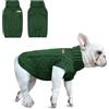 Aurmly Maglione Gatto, Maglioncino Cane, Maglione per Animali da Compagnia, Cappottino Caldo Invernale per Cane, Maglione Verde, S