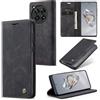 Cracedily Cover per OnePlus 12 Case, Custodia Cover Pelle Premium Portafoglio con Porta Carte Magnetica Supporto Protezione Flip Case Custodia per OnePlus 12 5G,Nero