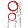 TRIXIE Cavo con puleggia Tie out, 15 m, Colore: Rosso