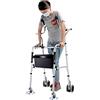 CYNN Deambulatore Rollator Deambulatori Verticali per Anziani con Sedile E Supporto Ascellare, Deambulatore Portatile Pieghevole/Ausilio per La Deambulazione per Persone Grandi O Disabili