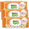 Babylino Salviette Neonato Babylino Sensitive 0% Profumo, formula 98% Naturale che ripristina il PH della pelle, 3 confezioni con chiusura salva-freschezza, 162 Salviettine