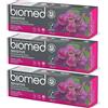 Biomed Sensitive 98% Dentifricio Naturale | Sensibilità e rafforzamento dello smalto | Estratto di semi d'uva rossa, vegano, privo di SLES 100 g (3х100 g)