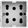 4 BOX PRESA SIDE 2P+T MULTISTANDARD PER GEWISS SYSTEM BIANCA 4B.G20.H21 [24181000]