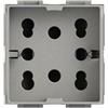 4 BOX PRESA POLIVALENTE 2P+T SIDE COMPATIBILE BTICINO LIVINGLIGHT TECH - 4B.NT.H21 [12181000]