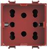 4 BOX PRESA POLIVALENTE SIDE COMPATIBILE BTICINO MATIX 10/16A ROSSO - 4B.AMR.H21 [28021000]
