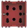 4 BOX PRESA POLIVALENTE SIDE COMPATIBILE VIMAR PLANA 10/16A ROSSA 4B.V14R.H21 [30181000]