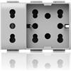 4 BOX SIDE UNIKA XL COMPATIBILE BTICINO LIVINGLIGHT BIANCO 4B.N.H21.XL [02131000]
