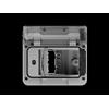 4 BOX WIDE IP55 PER SCATOLA INCASSO COLORE RAL7035 4B.W.RAL [12131000]