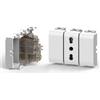 4 BOX PRESA CORRENTE 10/16A E 2 BITAPPO PER BTICINO MATIX COLORE BIANCO 4B.AM.BT [09021000]