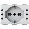 4 BOX Presa 4Box P503 presa schuko e due presa 10A Bticino Livinglight bianco- 4BP503.N [24131000]