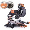 Evolution Power Tools Evolution Doppia troncatrice R255SMS-DB+ | 2000 W, 300 mm, taglio obliquo, angolo obliquo, diametro 255 mm, lama HM/TCT per taglio multimateriale