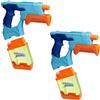Super Soaker Hasbro Nerf Super Soaker, Confezione da 2 Soaker Dunk-Fill, Blaster ad Acqua, per Bambini e Bambine dai 6 Anni in Su, Serbatoi da 300 ml Facili da Riempire, Arancio e Celeste