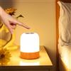 Adamyee Lampada da comodino a LED dimmerabile, perfetta per la decorazione della camera da letto, lampada da tavolo senza fili, con 256 colori RGB e 3 modalità, durata della batteria extra lunga,
