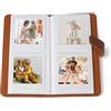 Berfea Mini album fotografico compatibile con Fujifilm Instax Square SQ6/SQ10/SQ20/SQ1， SHARE SP-3 Foto Film, 80 tasche, marrone