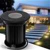 YindaLux Segnapasso led esterno per GU10, 230V IP67 Faretto led da esterno, Lampioni da giardino esterni, Calpestabile Lampada Da Incasso a Terra Esterni Per Giardino Sentie,Nero(senza lampadina)